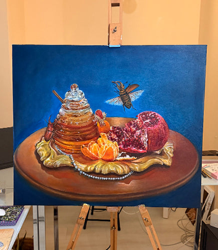 "Guardians of Earthly Treasures" Original Oil Painting