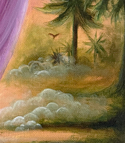 "Hanging Gardens of Babylon" Original Oil Painting