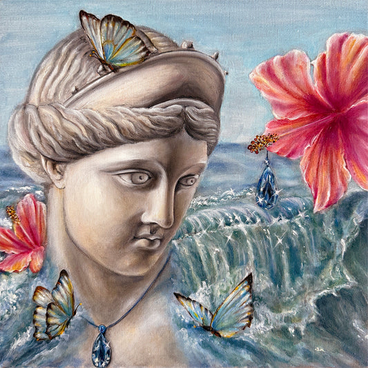 "Goddes of Summer" Original Oil Painting
