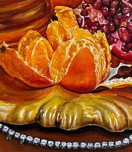 "Guardians of Earthly Treasures" Original Oil Painting