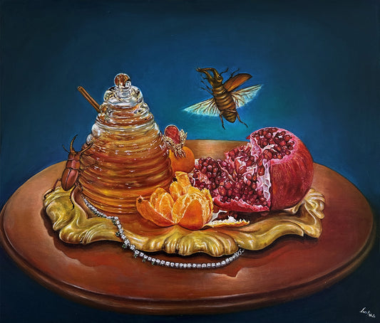 "Guardians of Earthly Treasures" Original Oil Painting