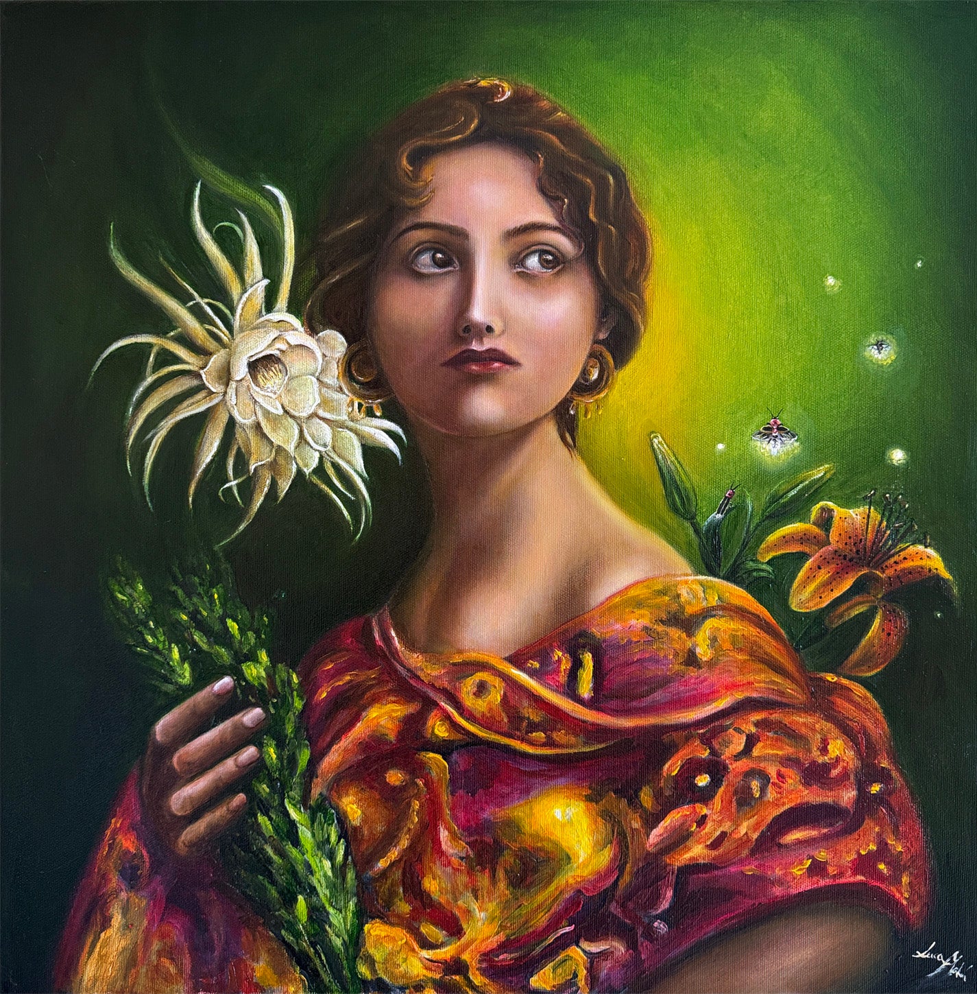 "Empress of the Amazonas" Original Oil Painting