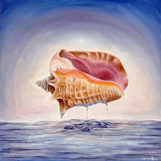 "Seashell Dreams" Original Oil Painting
